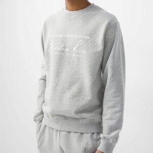 BNWT SS22 MARTINE ROSE CLASSIC ALL OVER LOGO SWEATSHIRT S